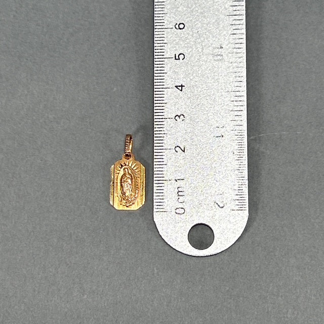 14K Yellow Gold Virgin Mary Pendant; 1.0DWT; 1.6g
