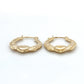 14K Yellow Gold Hoop Earrings; 0.7DWT; 1.1g