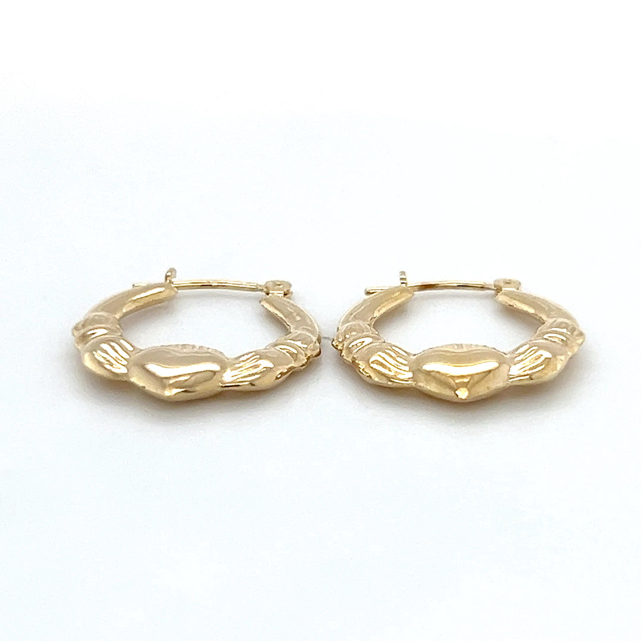 14K Yellow Gold Hoop Earrings; 0.7DWT; 1.1g