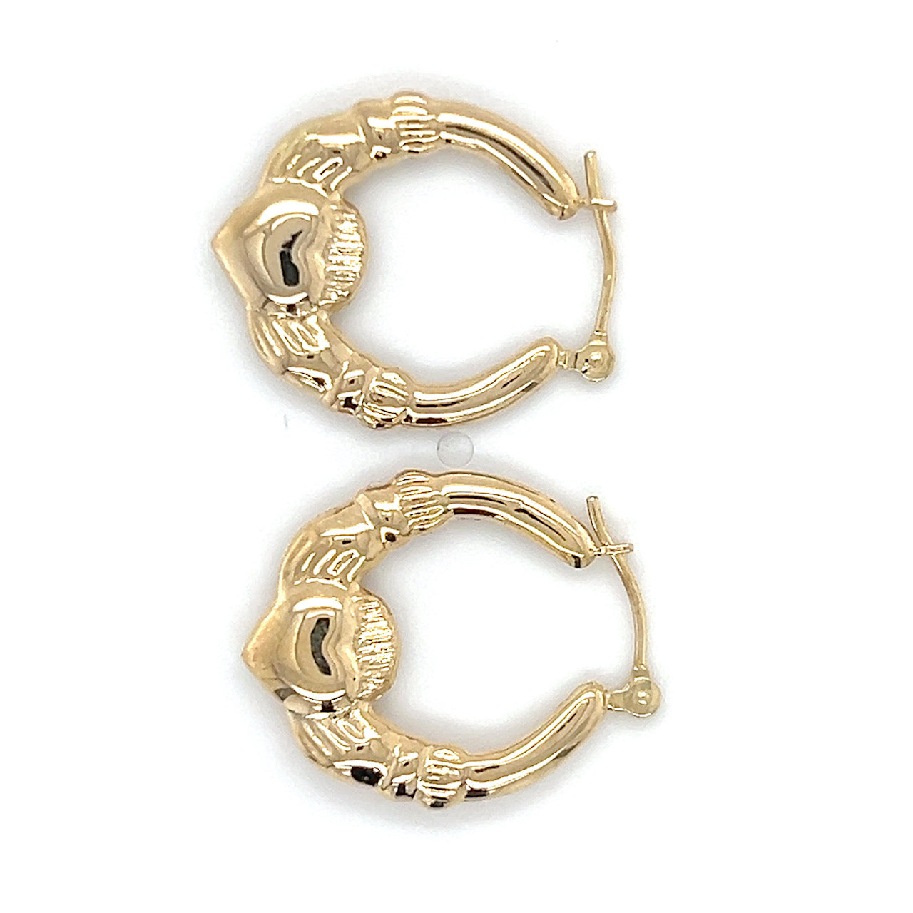 14K Yellow Gold Hoop Earrings; 0.7DWT; 1.1g