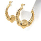 14K Yellow Gold Hoop Earrings; 0.7DWT; 1.1g