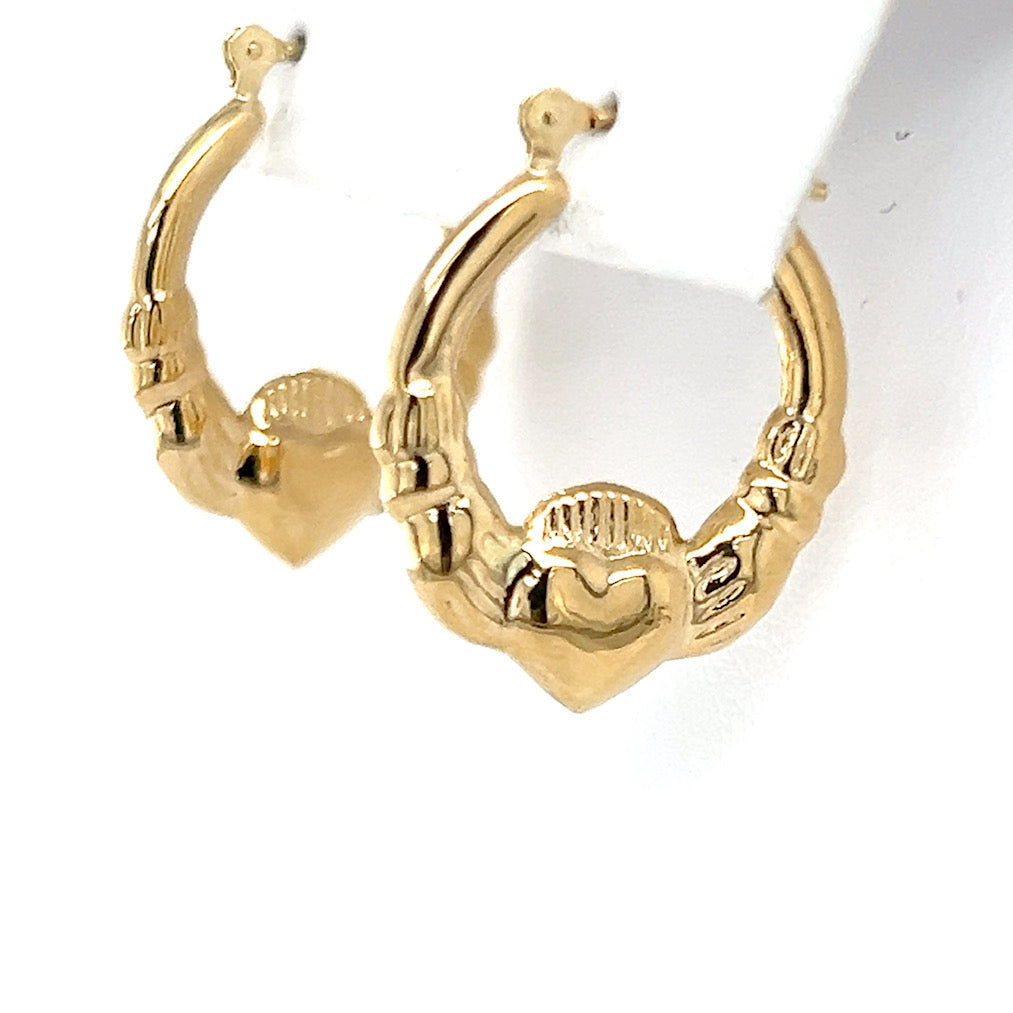 14K Yellow Gold Hoop Earrings; 0.7DWT; 1.1g