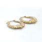 14K Yellow Gold Hoop Earrings; 0.7DWT; 1.1g