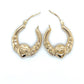 14K Yellow Gold Hoop Earrings; 0.7DWT; 1.1g
