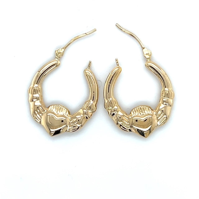 14K Yellow Gold Hoop Earrings; 0.7DWT; 1.1g