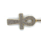 10K Yellow Gold Diamond Ankh Pendant; 1.0CTW; 15.7g