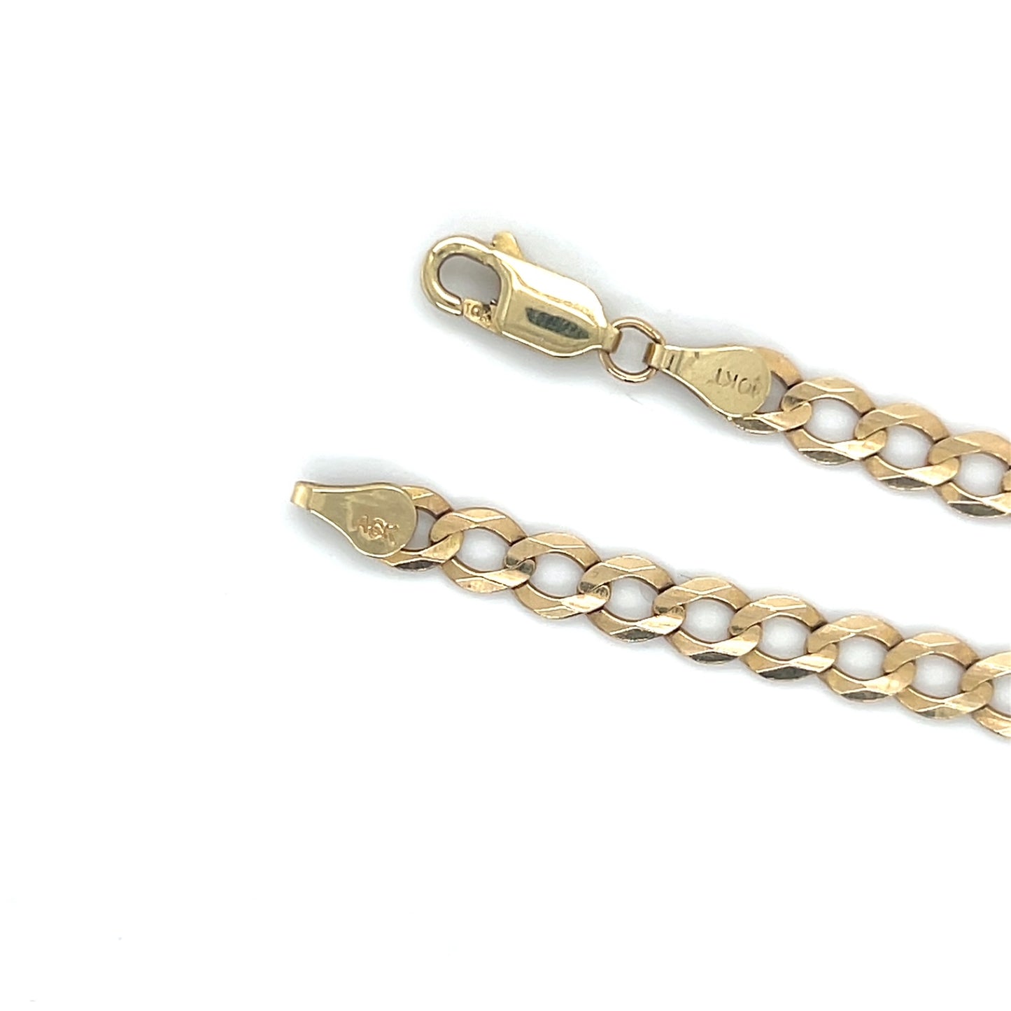 10K Yellow Gold 22.5" Curb Chain; 11.2g