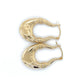 14K Yellow Gold Heart Hoop Earrings; 2.3DWT; 3.6g