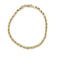 10K Yellow Gold 8" Rope Bracelet; 3.7DWT; 5.7g
