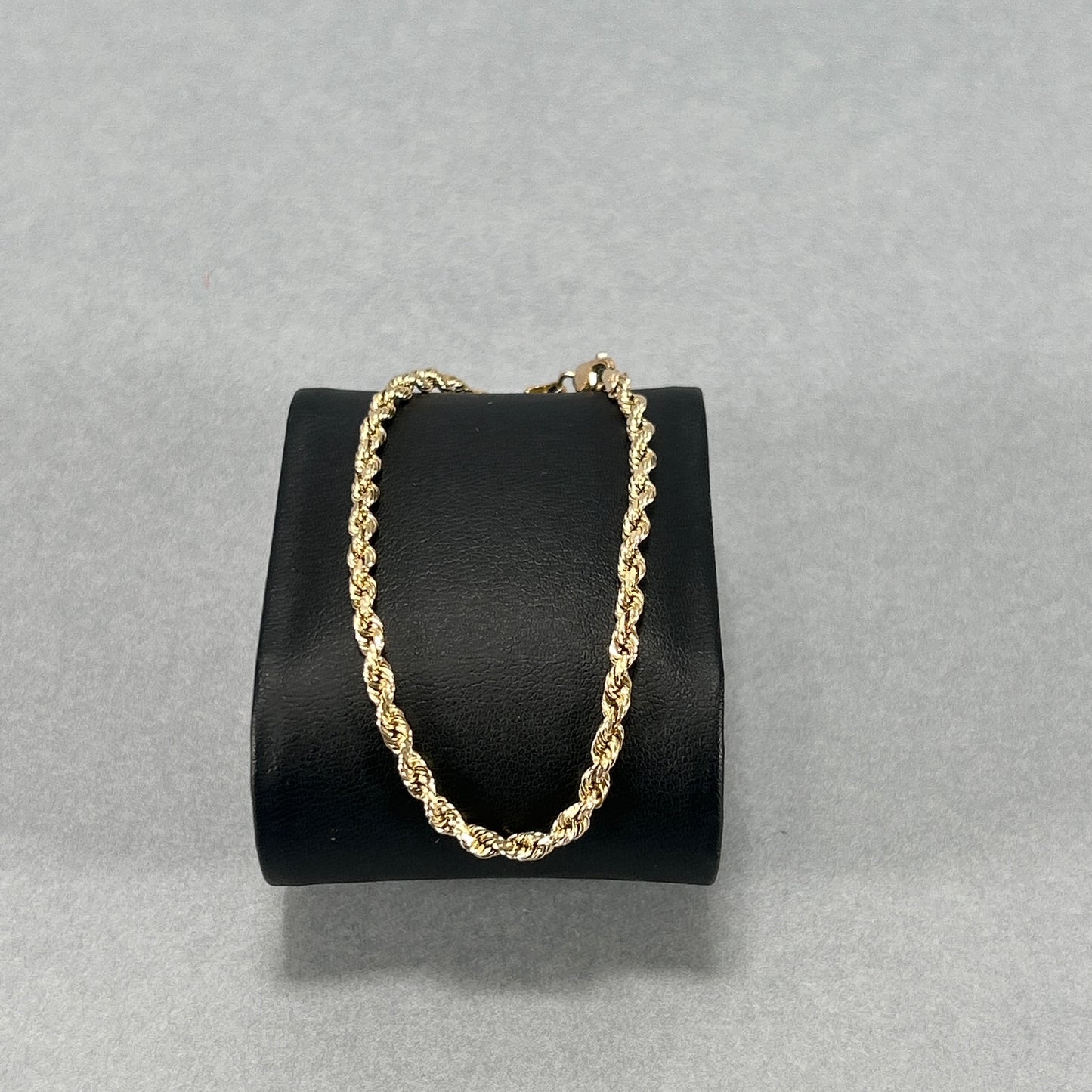 10K Yellow Gold 8" Rope Bracelet; 3.7DWT; 5.7g