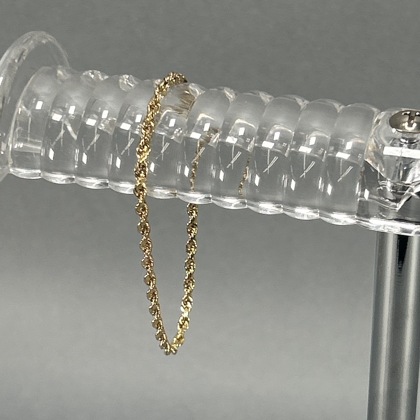 10K Yellow Gold 8" Rope Bracelet; 3.7DWT; 5.7g
