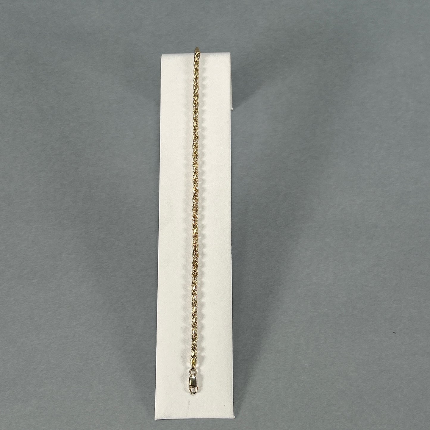 10K Yellow Gold 8" Rope Bracelet; 3.7DWT; 5.7g