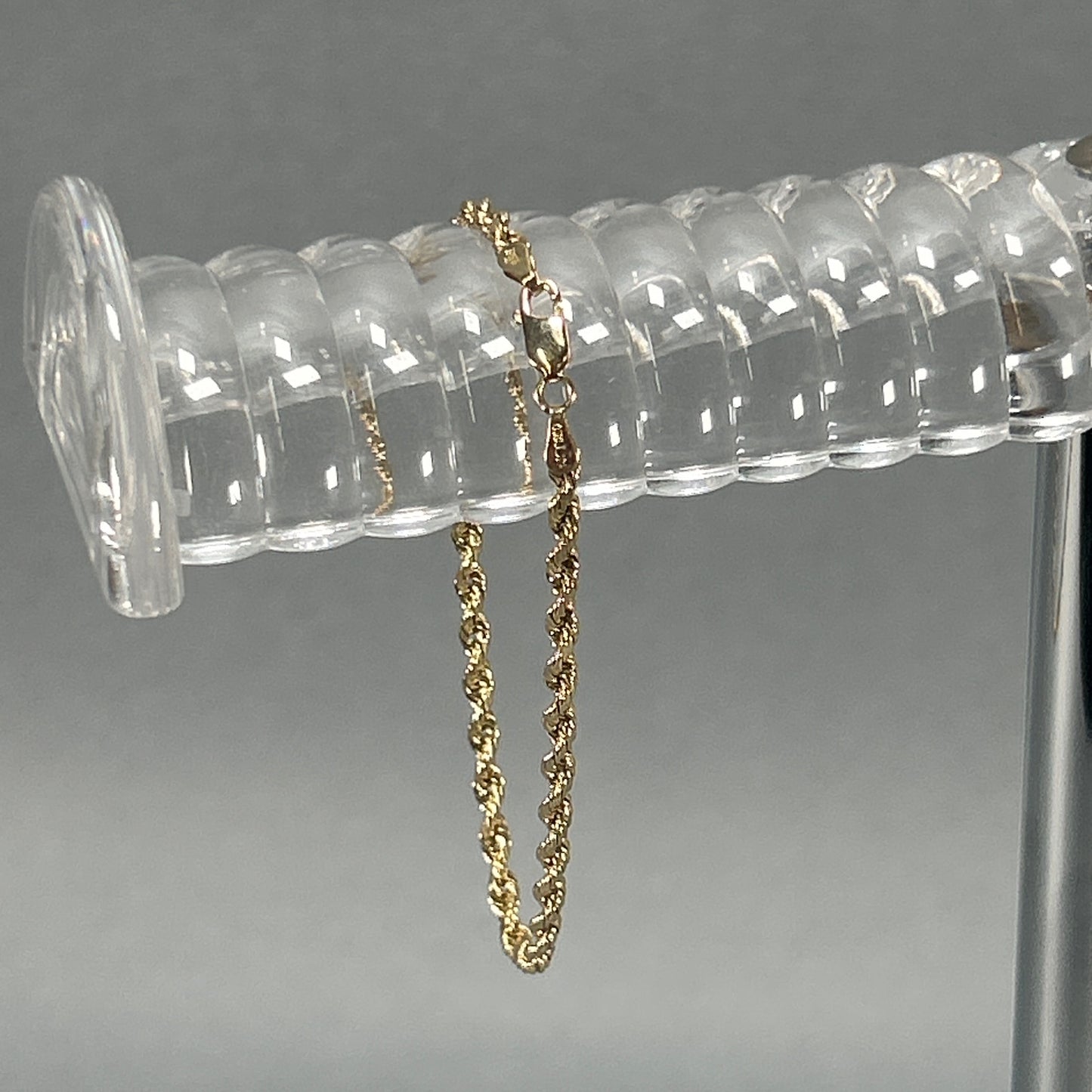 10K Yellow Gold 8" Rope Bracelet; 3.7DWT; 5.7g