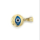 14K Yellow Gold Eye Pendant; 1DWT