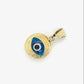 14K Yellow Gold Eye Pendant; 1DWT