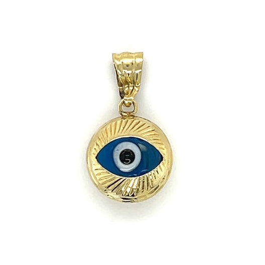 14K Yellow Gold Eye Pendant; 1DWT