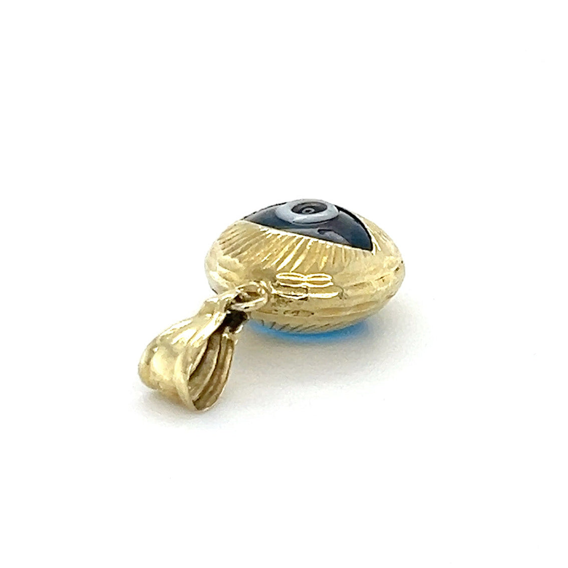 14K Yellow Gold Eye Pendant; 1DWT
