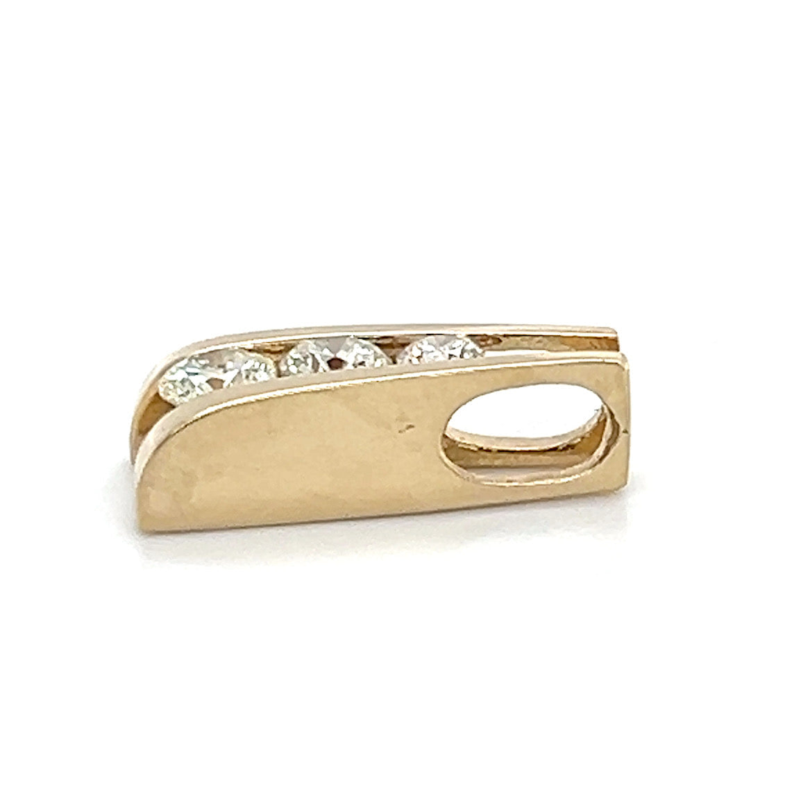 14K Yellow Gold Diamond Pendant; 1.20CTW; 5.2g