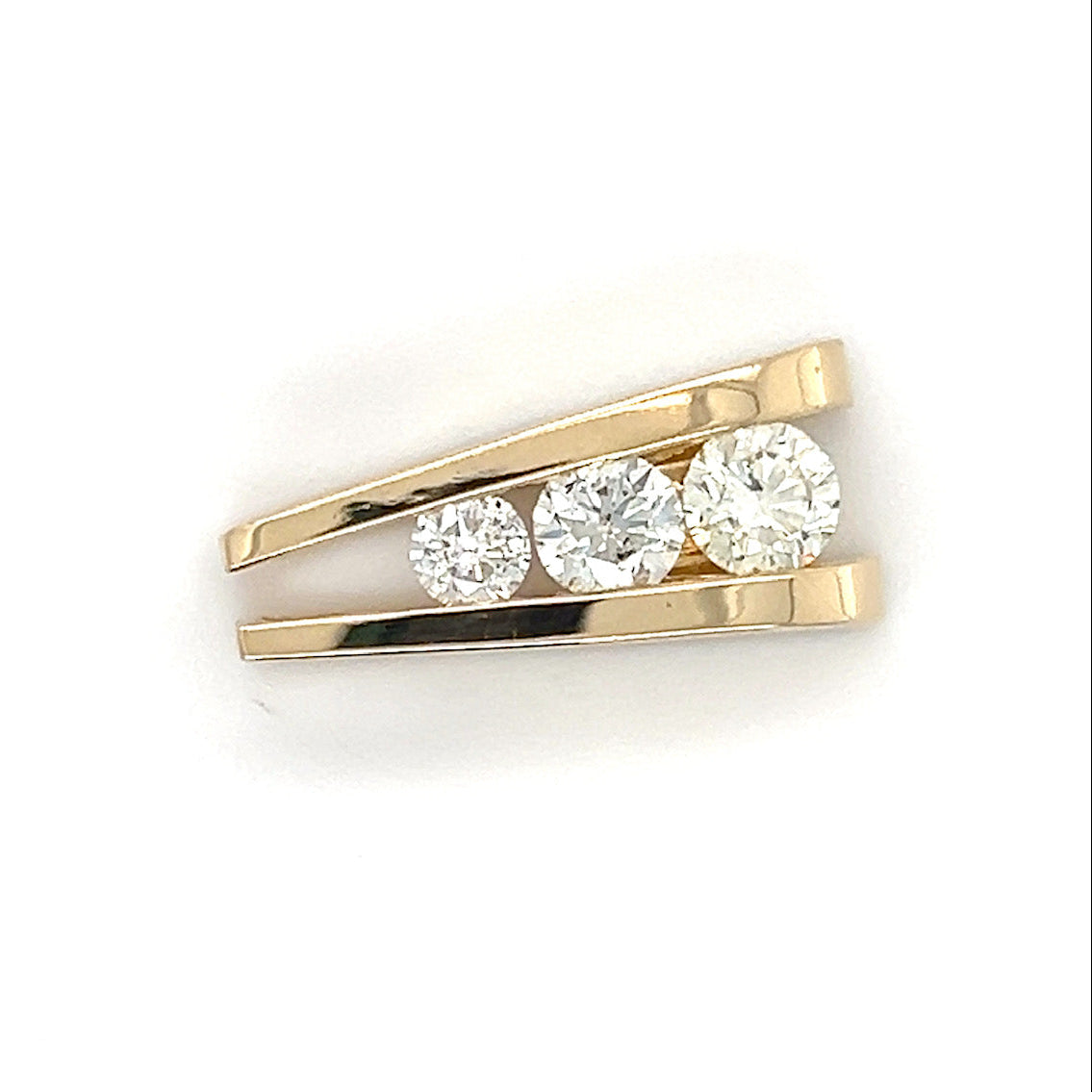 14K Yellow Gold Diamond Pendant; 1.20CTW; 5.2g