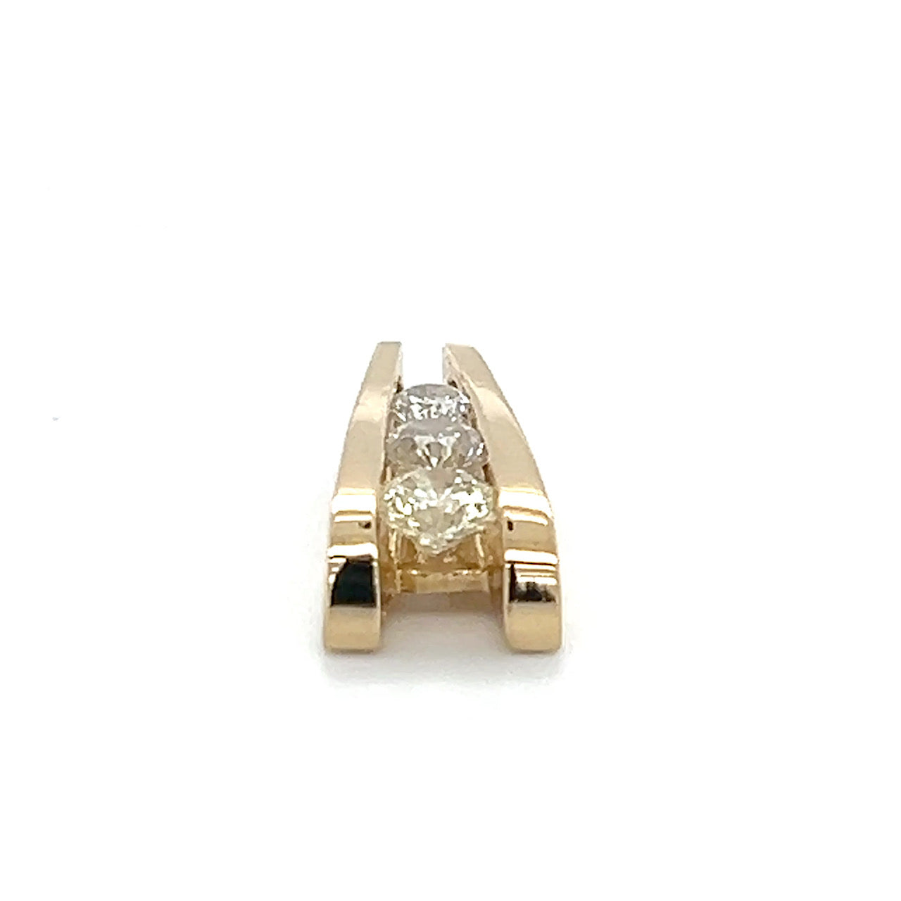 14K Yellow Gold Diamond Pendant; 1.20CTW; 5.2g