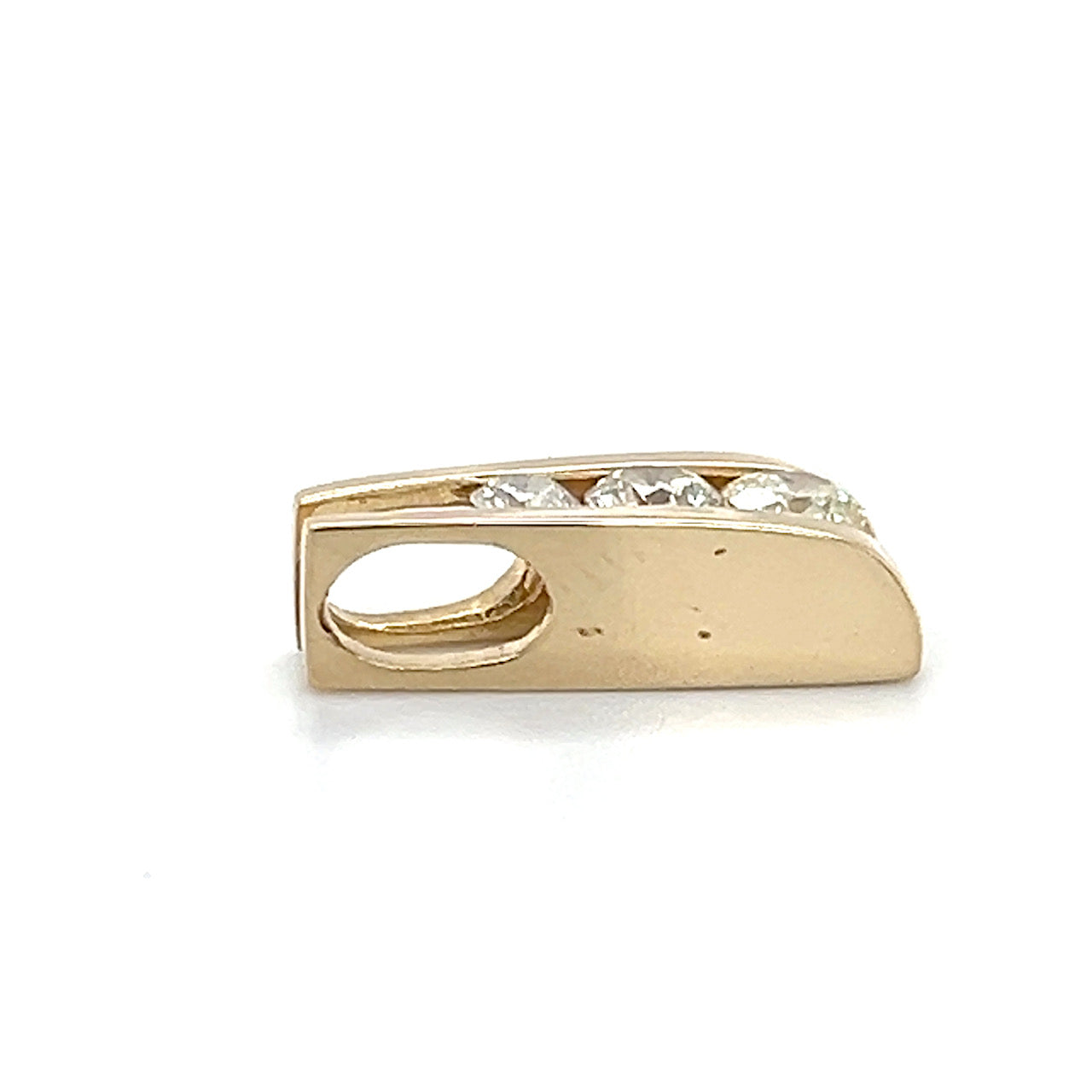 14K Yellow Gold Diamond Pendant; 1.20CTW; 5.2g