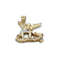 10K Two-Tone Gold St. Michael Pendant; 3.6DWT; 5.5g