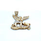 10K Two-Tone Gold St. Michael Pendant; 3.6DWT; 5.5g