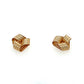14K Yellow Gold Ribbed Knot Stud Earrings; 0.7DWT; 1.2g