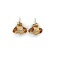 14K Yellow Gold Ribbed Knot Stud Earrings; 0.7DWT; 1.2g