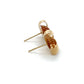 14K Yellow Gold Ribbed Knot Stud Earrings; 0.7DWT; 1.2g