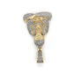 10K Two-Tone Gold Diamond Buddha Pendant; 0.10CTW; 6g
