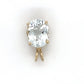 14K Yellow Gold Aquamarine Pendant; 1.3DWT; 2g
