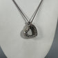 925 Sterling Silver David Yurman Cable Heart Necklace