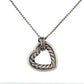 925 Sterling Silver David Yurman Cable Heart Necklace