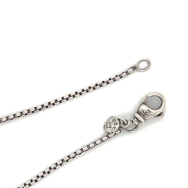 925 Sterling Silver David Yurman Cable Heart Necklace