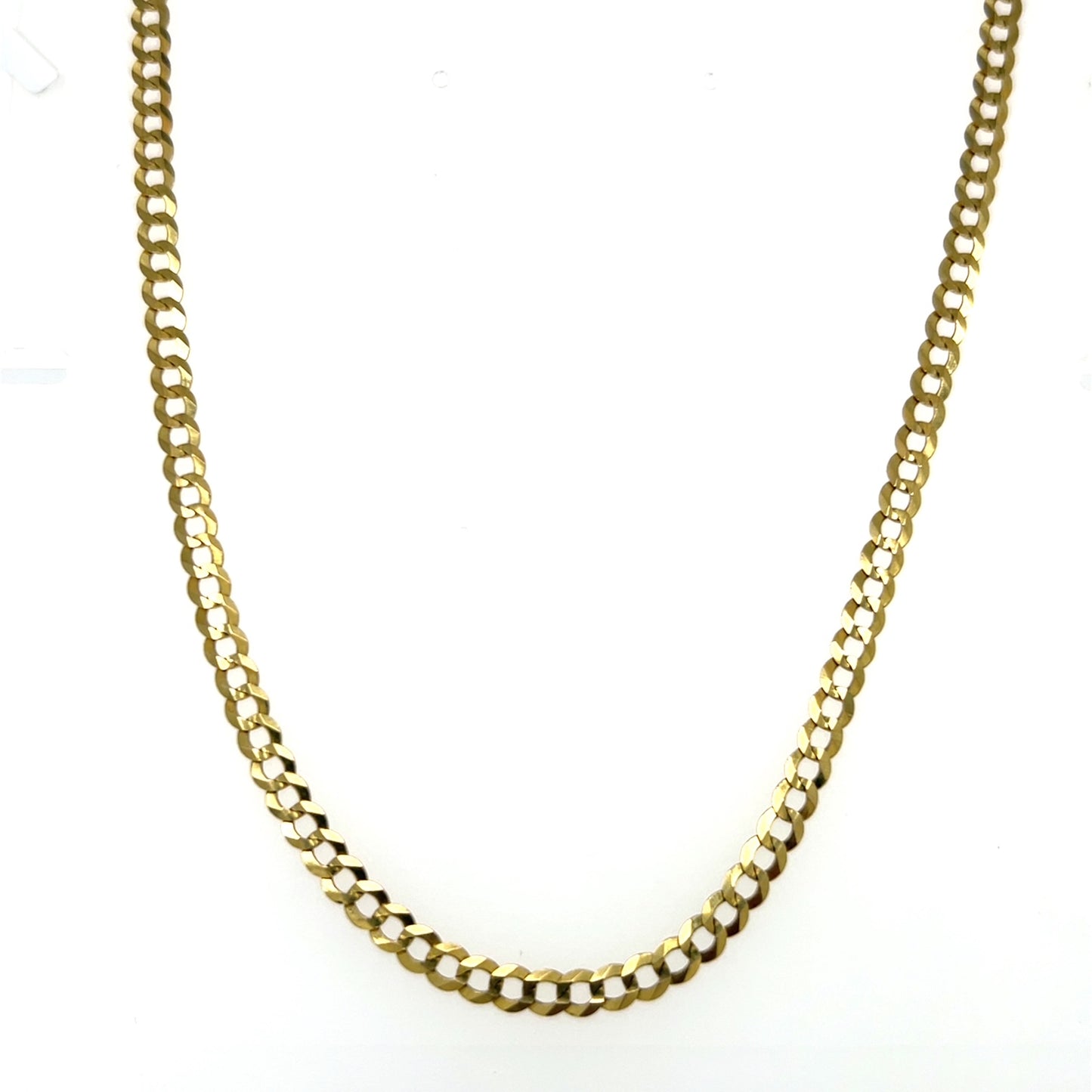 14K Yellow Gold 22" Curb Chain; 8.3g