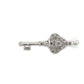 10K White Gold Natural Diamond Accent Key Pendant; 0.9DWT; 1.4g
