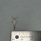 10K White Gold Natural Diamond Accent Key Pendant; 0.9DWT; 1.4g