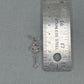 10K White Gold Natural Diamond Accent Key Pendant; 0.9DWT; 1.4g
