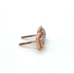 14K Rose Gold Diamond Earrings; 0.25CTW
