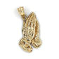 10K Yellow Gold Prayer Hands Pendant; 0.70DWT; 1.1g