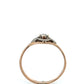 14K Rose Gold Diamond Lady's Fashion Ring; 0.10CTW; Size 6.5