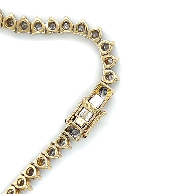 10K Yellow Gold Diamond 25" Chain Necklace