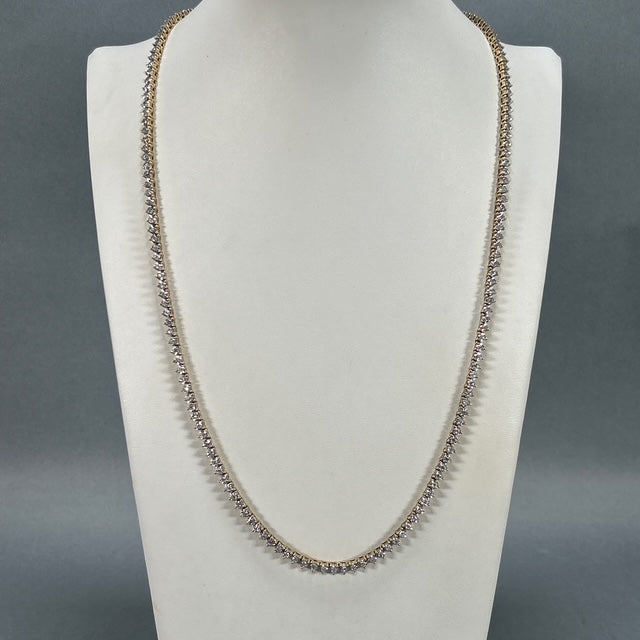 10K Yellow Gold Diamond 25" Chain Necklace