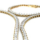 10K Yellow Gold Diamond 25" Chain Necklace