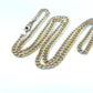 10K Two-Tone Gold 24" Curb Chain; 8g