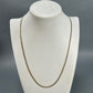 10K Two-Tone Gold 24" Curb Chain; 8g