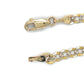 10K Two-Tone Gold 24" Curb Chain; 8g
