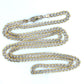 10K Two-Tone Gold 24" Curb Chain; 8g