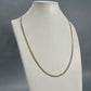 10K Two-Tone Gold 24" Curb Chain; 8g